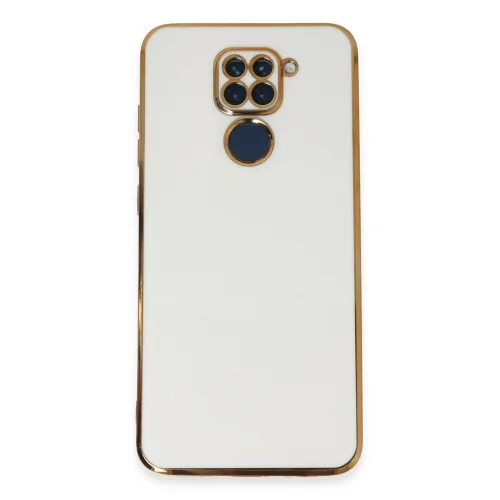 Mey İthalat®  Xiaomi Redmi Note 9 Kılıf Volet Silikon - Beyaz