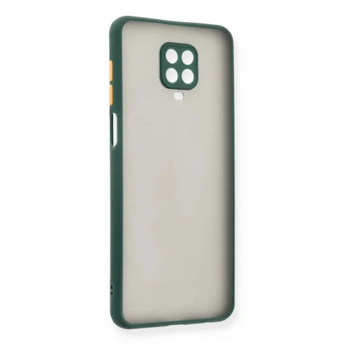 Mey İthalat®  Xiaomi Redmi Note 9 Pro Kılıf Montreal Silikon Kapak - Yeşil