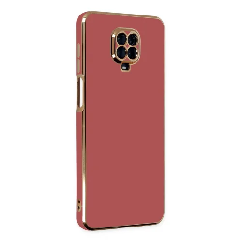 Mey İthalat®  Xiaomi Redmi Note 9 Pro Kılıf Volet Silikon - Kırmızı