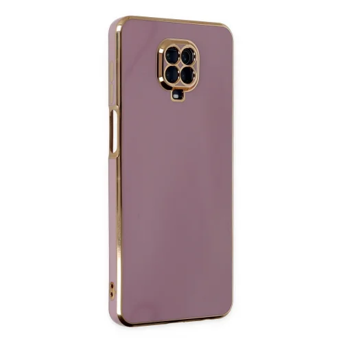 Mey İthalat®  Xiaomi Redmi Note 9 Pro Kılıf Volet Silikon - Mor