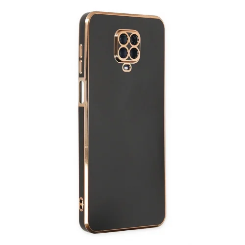 Mey İthalat®  Xiaomi Redmi Note 9 Pro Kılıf Volet Silikon - Siyah