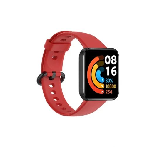Mey İthalat®  Xiaomi Redmi Watch 2 Klasik Kordon - Kırmızı