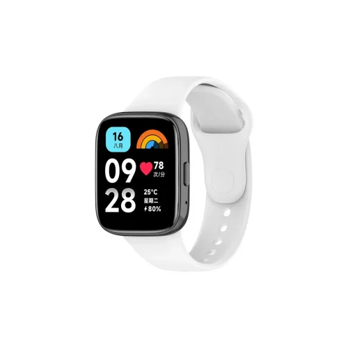 Mey İthalat®  Xiaomi Redmi Watch 3 Active Klasik Kordon - Beyaz