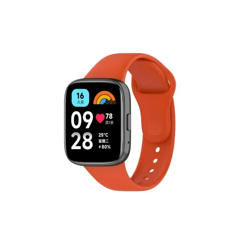Mey İthalat®  Xiaomi Redmi Watch 3 Active Klasik Kordon - Turuncu