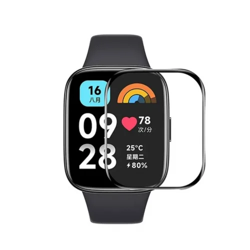 Mey İthalat®  Xiaomi Redmi Watch 3 Active Polymer Nano Ekran Koruyucu - Şeffaf