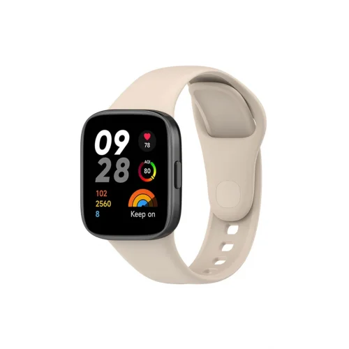 Mey İthalat®  Xiaomi Redmi Watch 3 Klasik Kordon - Bej