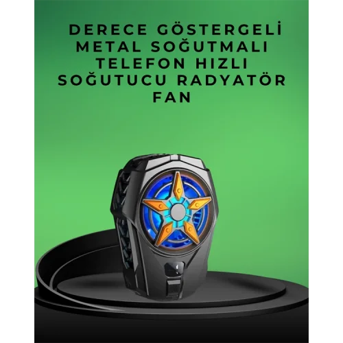 Mey İthalat® Yarı İletken Soğutmalı Mobil Fan – Akıllı Telefonlar İçin Soğutucu