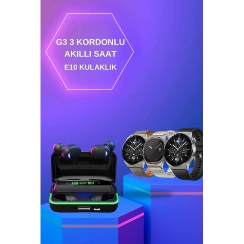 Mey İthalat® Yeni Nesil Akıllı Saat Ve Bluetooth Kulaklık Titreşim Bildirimleri Uyku Takibi