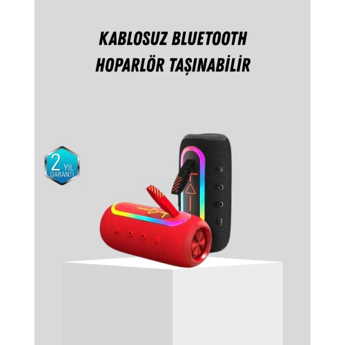 Mey İthalat® Yeni Nesil Bluetooth 5.1 Hoparlör – Güçlü Ses, Hızlı Bağlantı, Uzun Pil Ömrü