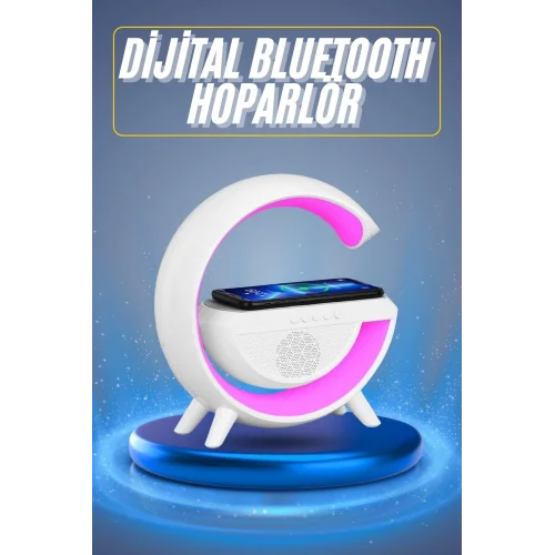 Mey İthalat® Yeni Nesil Bluetooth Hoparlör Speaker 5.0 Taşınabilir G Şeklinde Powerbankli