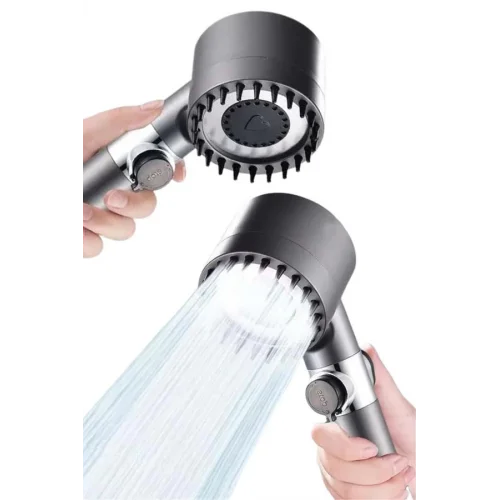 Mey İthalat® Yeni Nesil Duş Başlığı Paslanmaz Çelik Masaj Etkili Ergonomik Tasarım Su Basınçlı