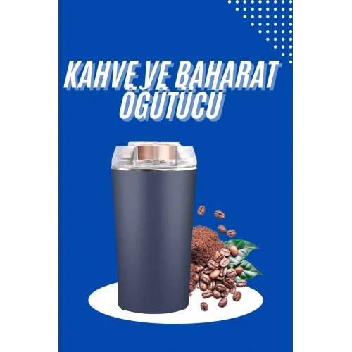 Mey İthalat® Yeni Nesil Kahve ve Baharat Öğütücü Paslanmaz Çelik Kahve Değirmeni