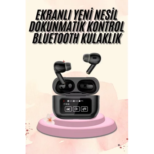 Mey İthalat® Yeni Nesil Pro Ekranlı Bluetooth Kulaklık 5.0 Bluetooth