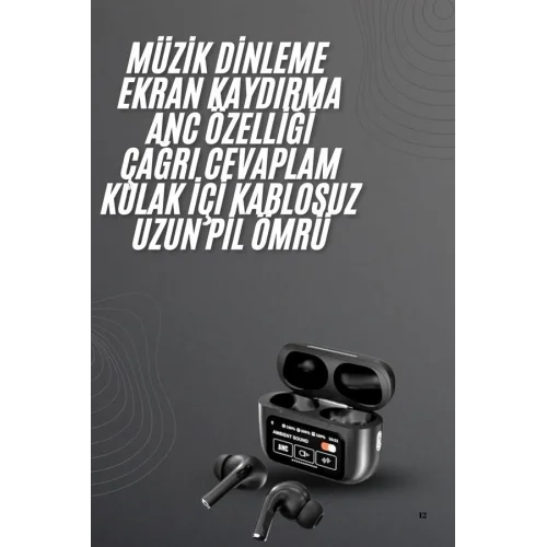 Mey İthalat® Yeni Nesil Pro Ekranlı Bluetooth Kulaklık 5.0 Bluetooth