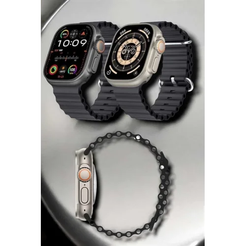 Mey İthalat® Yeni Nesil Ultra Akıllı Saat Titreşimli, Uyku & Sağlık Takibi, Çift Kordon