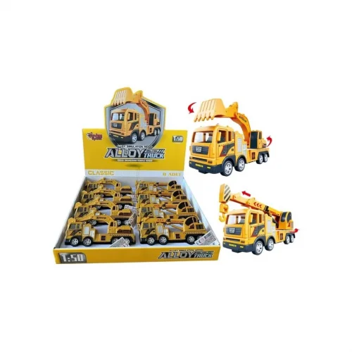 Mey İthalat® YH-711-54A SÜRTMELİ METAL 1:50 SARI VİNÇ VE