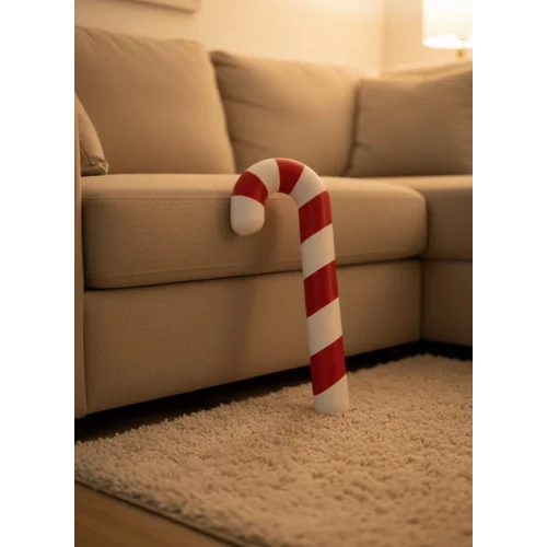 Mey İthalat® Yılbaşı Temalı Dekoratif Şeker Biblo Sıcak Salon Aksesuarı 13x34 cm