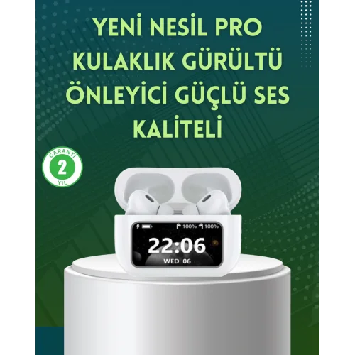 Mey İthalat® Yüksek Bass ve Güçlü Ses Özellikli Akıllı Bluetooth Kulaklık Dokunmatik Kontrol