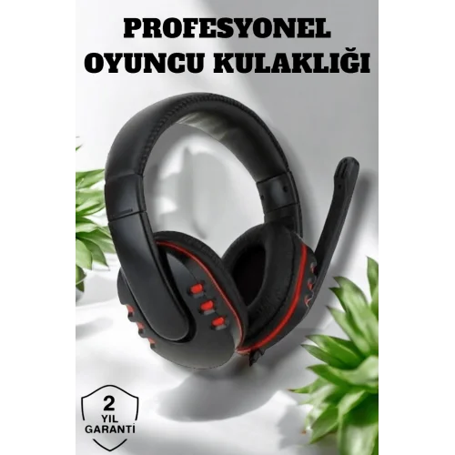 Mey İthalat® Yüksek Ses Kalitesi ve Aktif Gürültü Engelleme Özellikli Kablolu Mikrofonlu Kulaklık