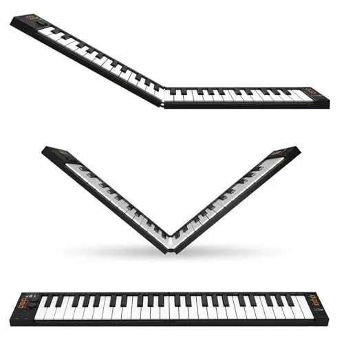 Blackstar Folding 49 Tuşlu Taşınabilir ve Katlanabilir Midi Klavye (Siyah)