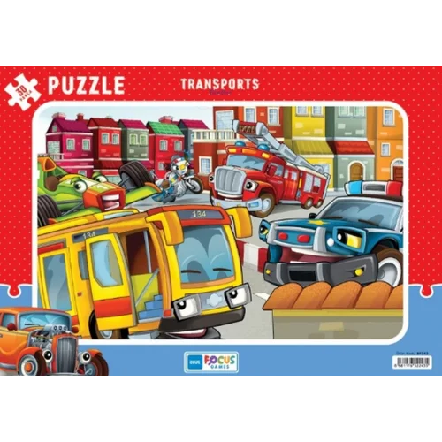 Blue Focus Transports (Taşıtlar) - Puzzle 30 Parça