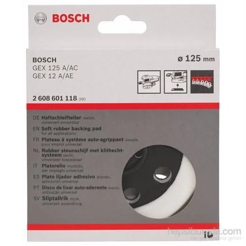 Mey İthalat® Bosch GEX 125 A/AC Soft Taban 0 2608 601 118