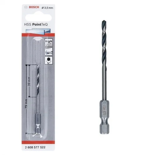 Mey İthalat® Bosch Pointteq Altıgen Şaftlı Hss Matkap Ucu 3,5 mm