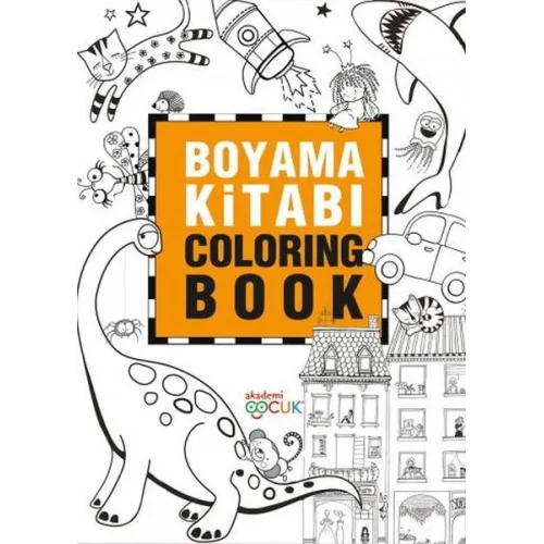 Boyama Kitabı - Coloring Book - 24X33,5 cm