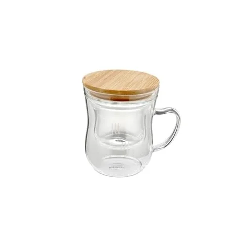 Brew - Süzgeçli Cam Çay Bardağı 400ml