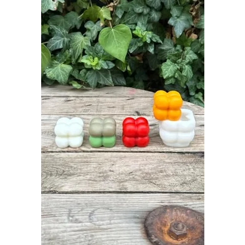 Bubble Küp Mini Tekli Mum Kalıbı (Silikon) 1 Adet