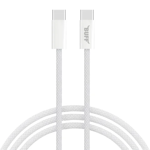 Buff Bl74 Örgülü 60W 1.2M Data Ve Şarj Kablosu, Bükülmeye Dayanıklı, Hızlı Şarj, Type-C To Type-C