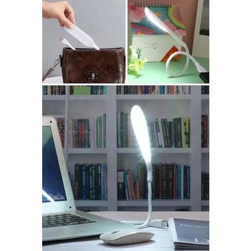 Buffer USB Girişli 14 Ledli 3 Kademeli Dokunmatik Masa/Kitap Okuma Lambası Ledi Beyaz