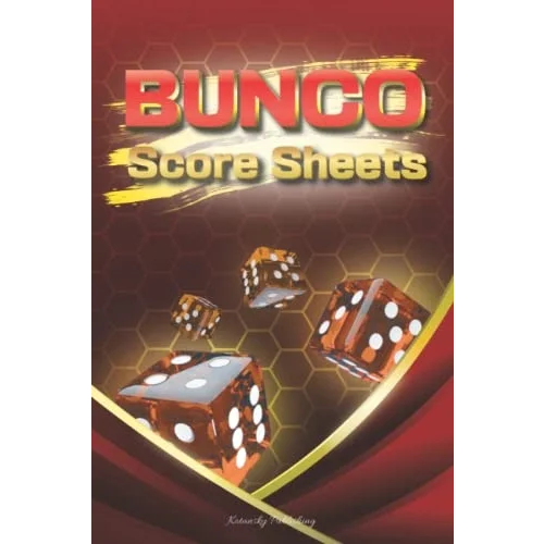Bunco Score sheets: 200 Double-Sided Game Cards | Dice Scorebook