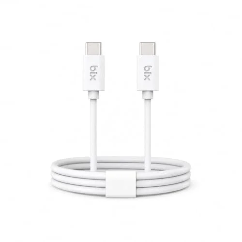 BX-UC02C 60W Type-C to Type-C Hızlı Şarj ve Data Kablosu 1.2 Metre Beyaz