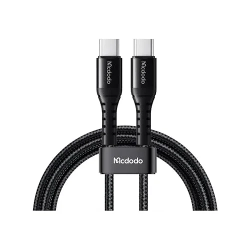 CA-5643 60W 3A TYPE-C To TYPE-C Şarj ve Data Kablosu Siyah - 2m