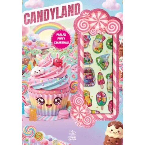 Candyland - Puffy Parlak Çıkartmalı Boyama Kitabı