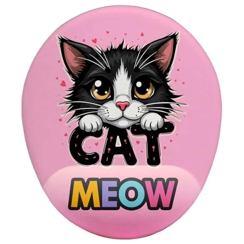 CAT Meow Bilek Destekli Mouse Pad