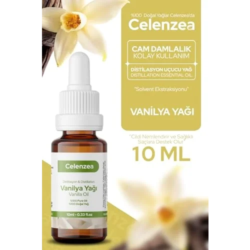 Celenzea Vanilya Yağı%100 Doğal Bitkisel Uçucu Yağ Vanilla Oil 10ml