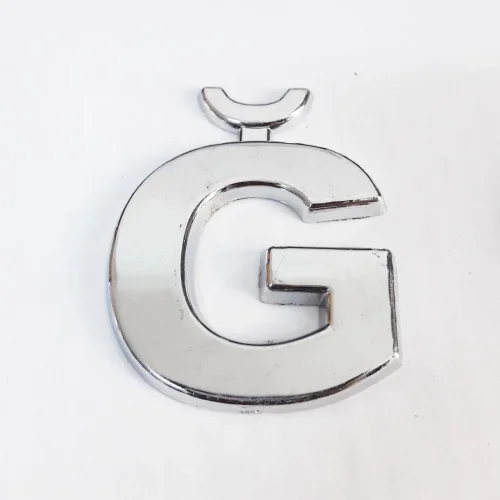 Mey İthalat® Cemax Ğ Harfi  3,75 cm Krom Yapışkanlı