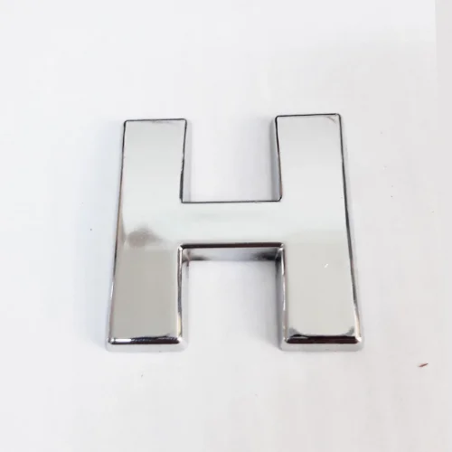 Mey İthalat® Cemax H Harfi  3,75 cm Krom Yapışkanlı