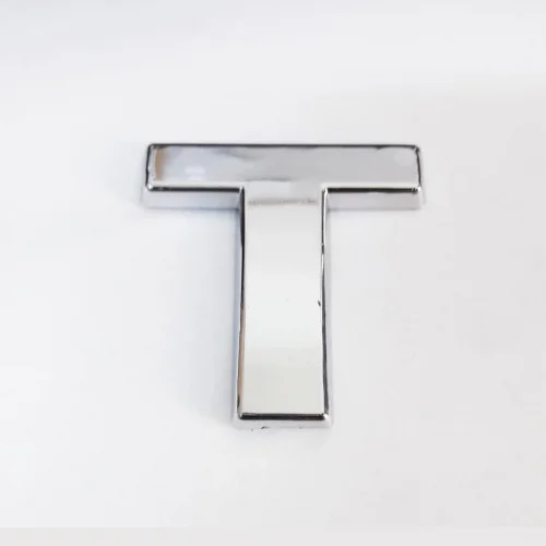 Mey İthalat® Cemax T Harfi  3,75 cm Krom Yapışkanlı