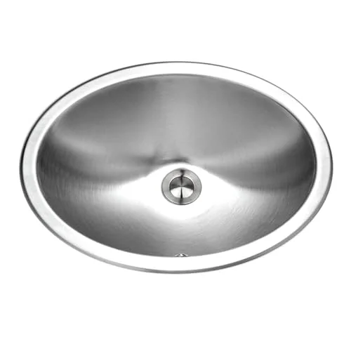 CHO-1800-1 Opus Serisi Gömme Paslanmaz Çelik Oval Kase Lavabo Taşma