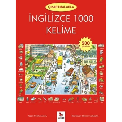 Çıkartmalarla İngilizce 1000 Kelime (500 Çıkartma)