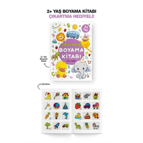 Çıkartmalı Boyama Kitabı  2 Yaş +