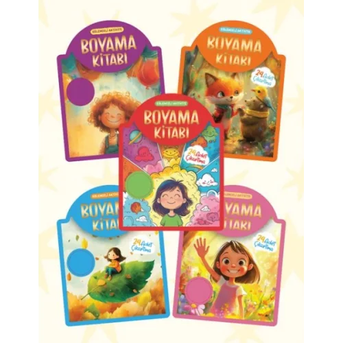 Çıkartmalı Boyama Kitabı - 5 Kitap Set