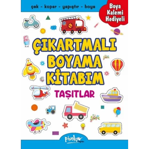 Çıkartmalı Boyama Taşıtlar