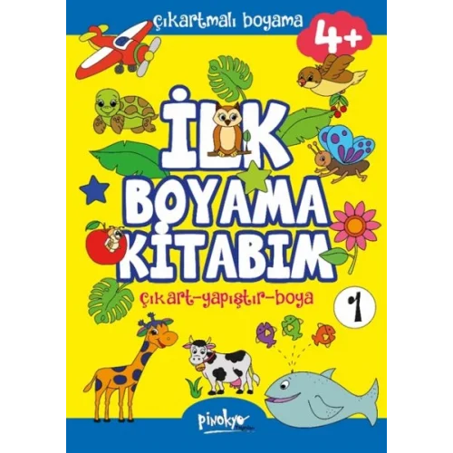 Çıkartmalı İlk Boyama Kitabım 4+ Yaş-1