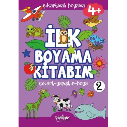 Çıkartmalı İlk Boyama Kitabım 4+ Yaş-2
