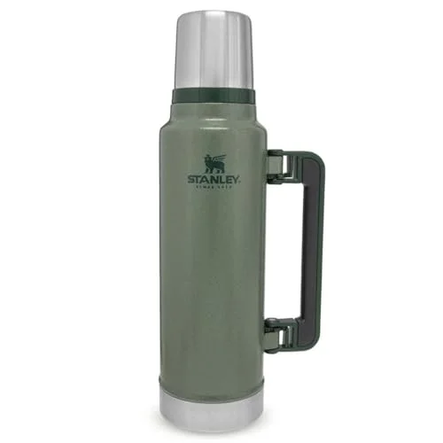 Classic Legendary Vakumlu Termos 1.4 Litre - Yeşil (Hammertone Green) | Paslanmaz Çelik | 40 saat boyunca sıcak veya soğuğu tutar, sızdırmaz ve bulaşık makinesinde yıkanabilir, BPA içermeyen yalıtımlı