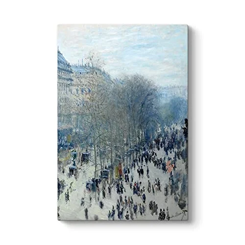 Claude Monet - Paris Bulvarı Kanvas Tablo 50 x 75